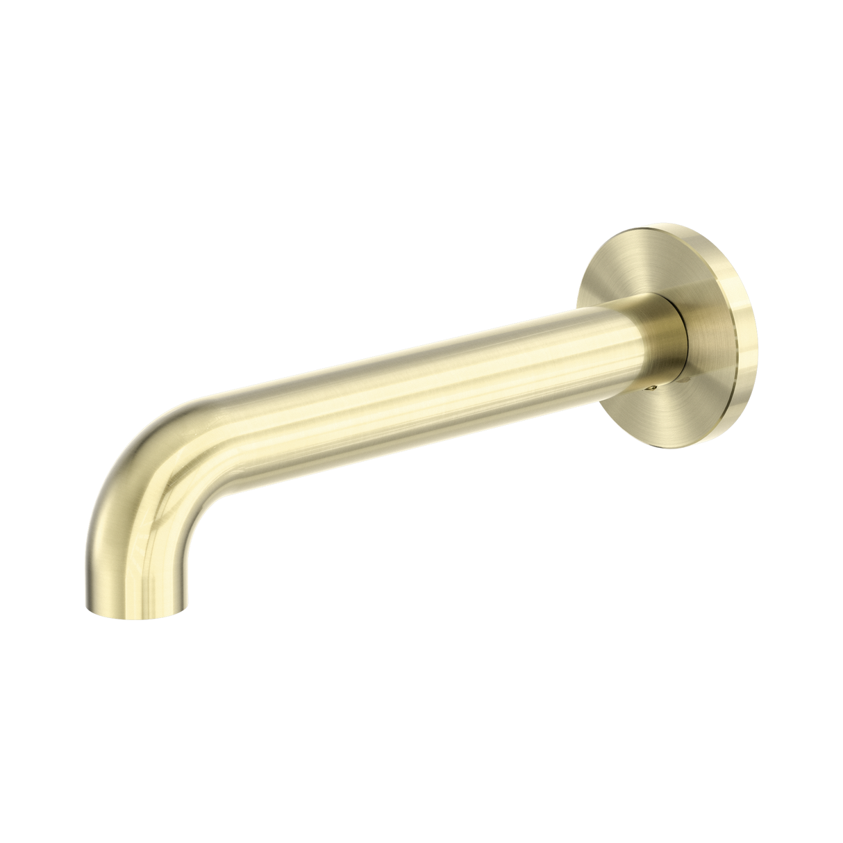 An image of Nero Tapware Zen SS316L Round Basin/Bath Spout Only 185mm Brushed Gold
