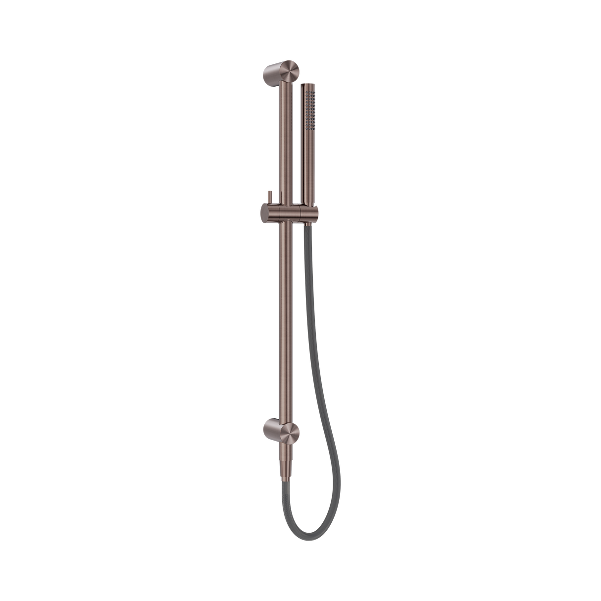 An image of Nero Tapware Zen SS316L Shower Rail With Outdoor Shower Hose Brushed Bronze