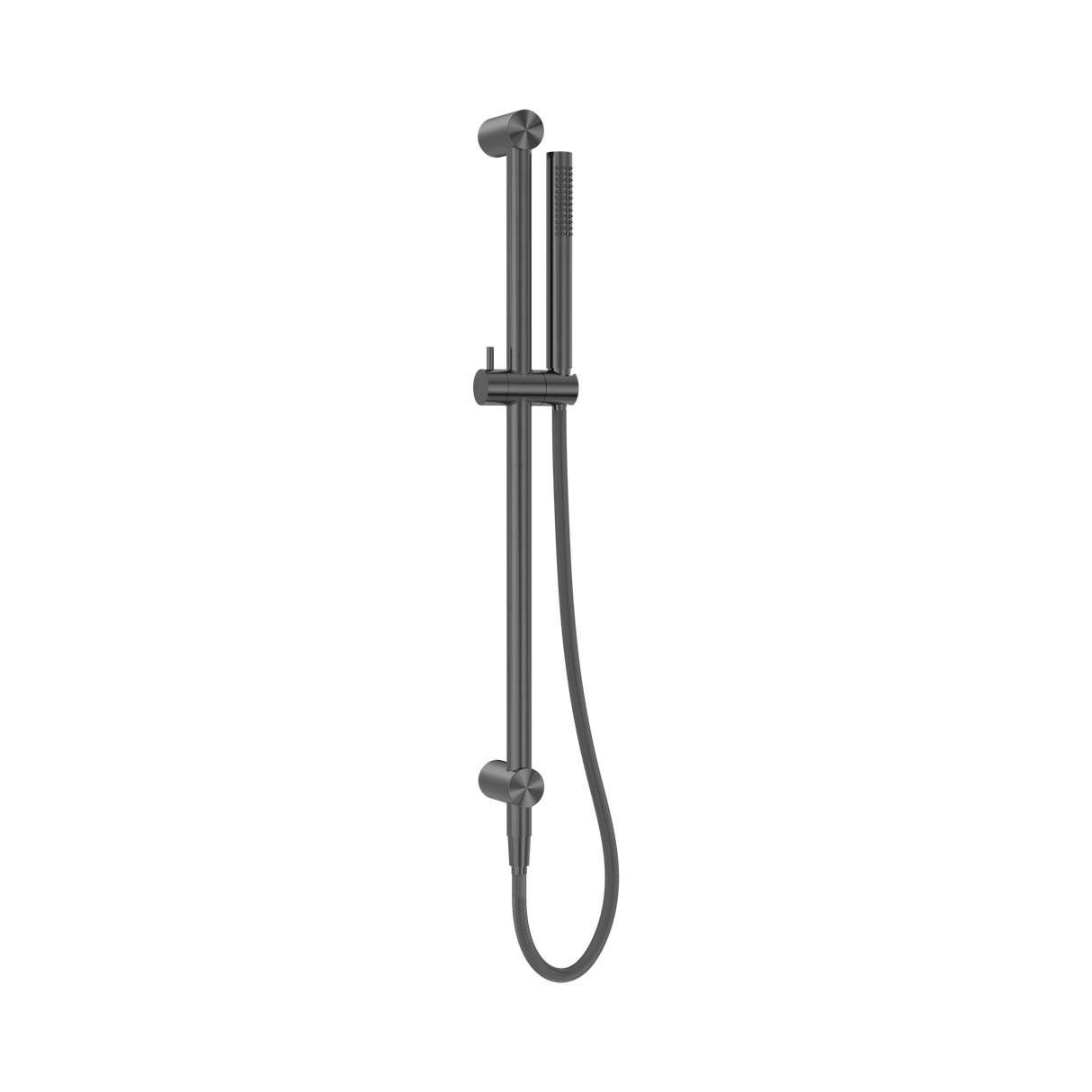 An image of Nero Tapware Zen SS316L Shower Rail With Outdoor Shower Hose Graphite
