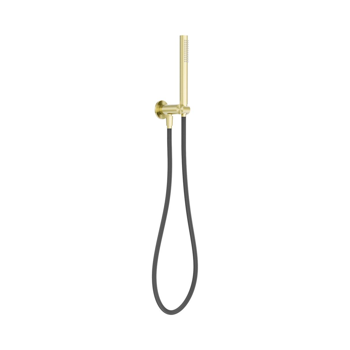 An image of Nero Tapware Zen SS316L Shower On Bracket With Outdoor Shower Hose Brushed Gold