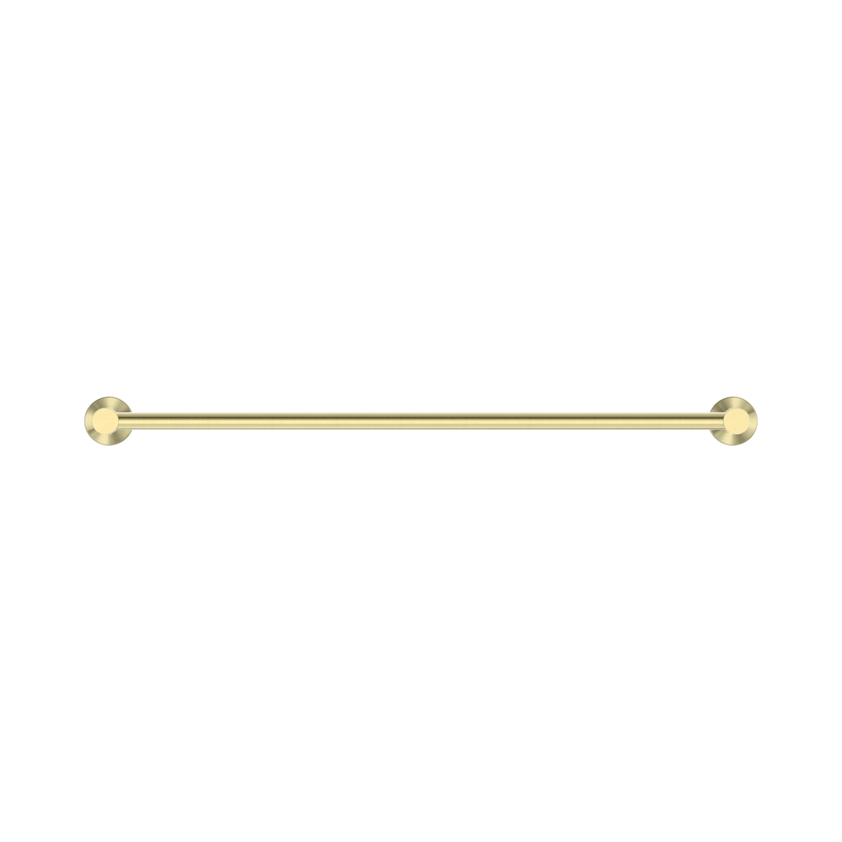 An image of Nero Tapware Mecca Single Towel Rail 600mm Brushed Gold