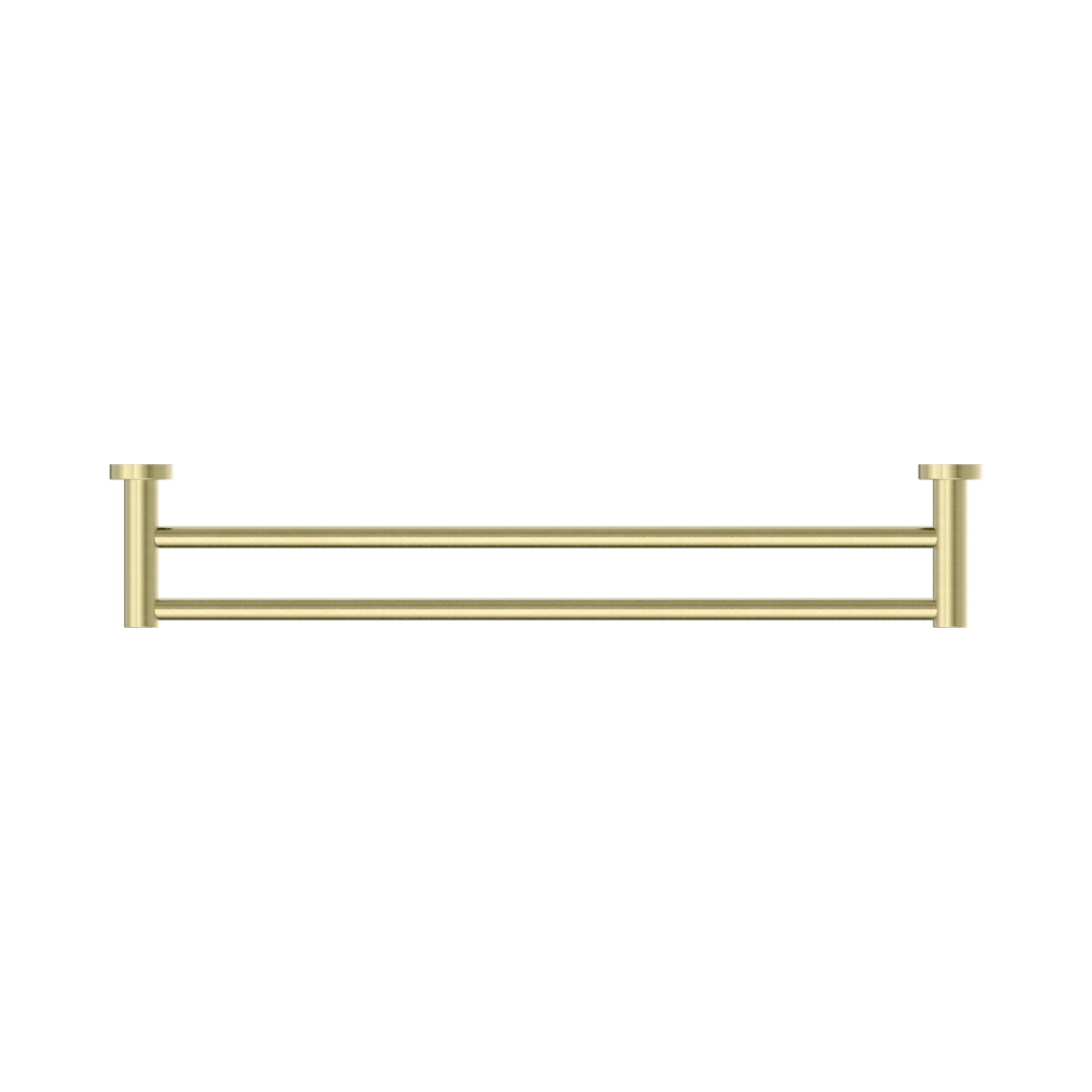 An image of Nero Tapware Mecca Double Towel Rail 600mm Brushed Gold