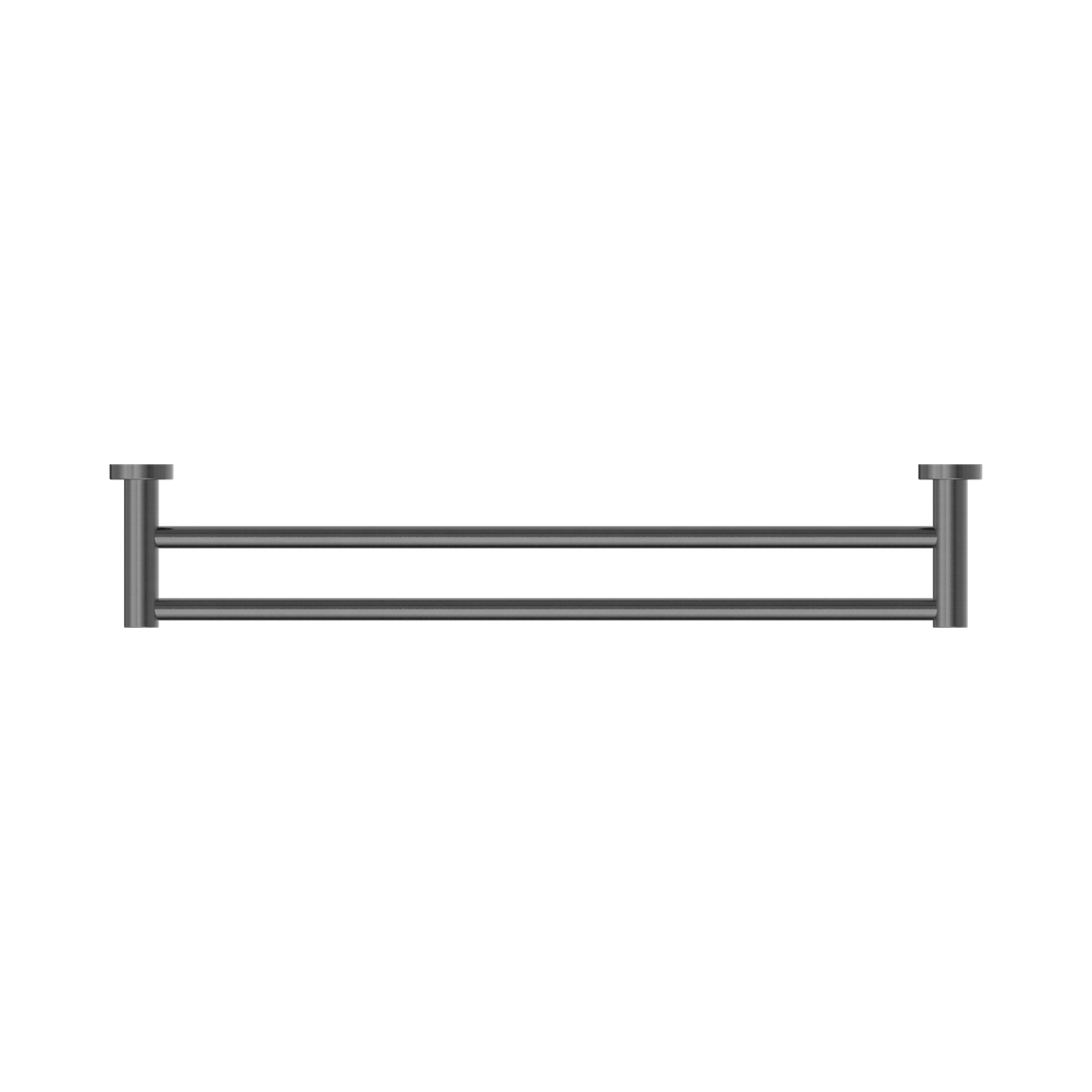 An image of Nero Tapware Mecca Double Towel Rail 600mm Gun Metal
