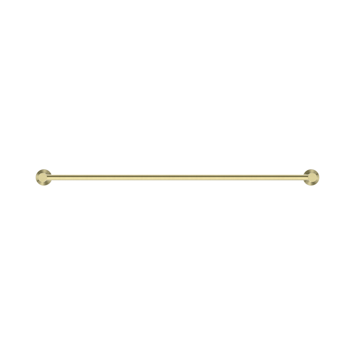An image of Nero Tapware Mecca Single Towel Rail 800mm Brushed Gold