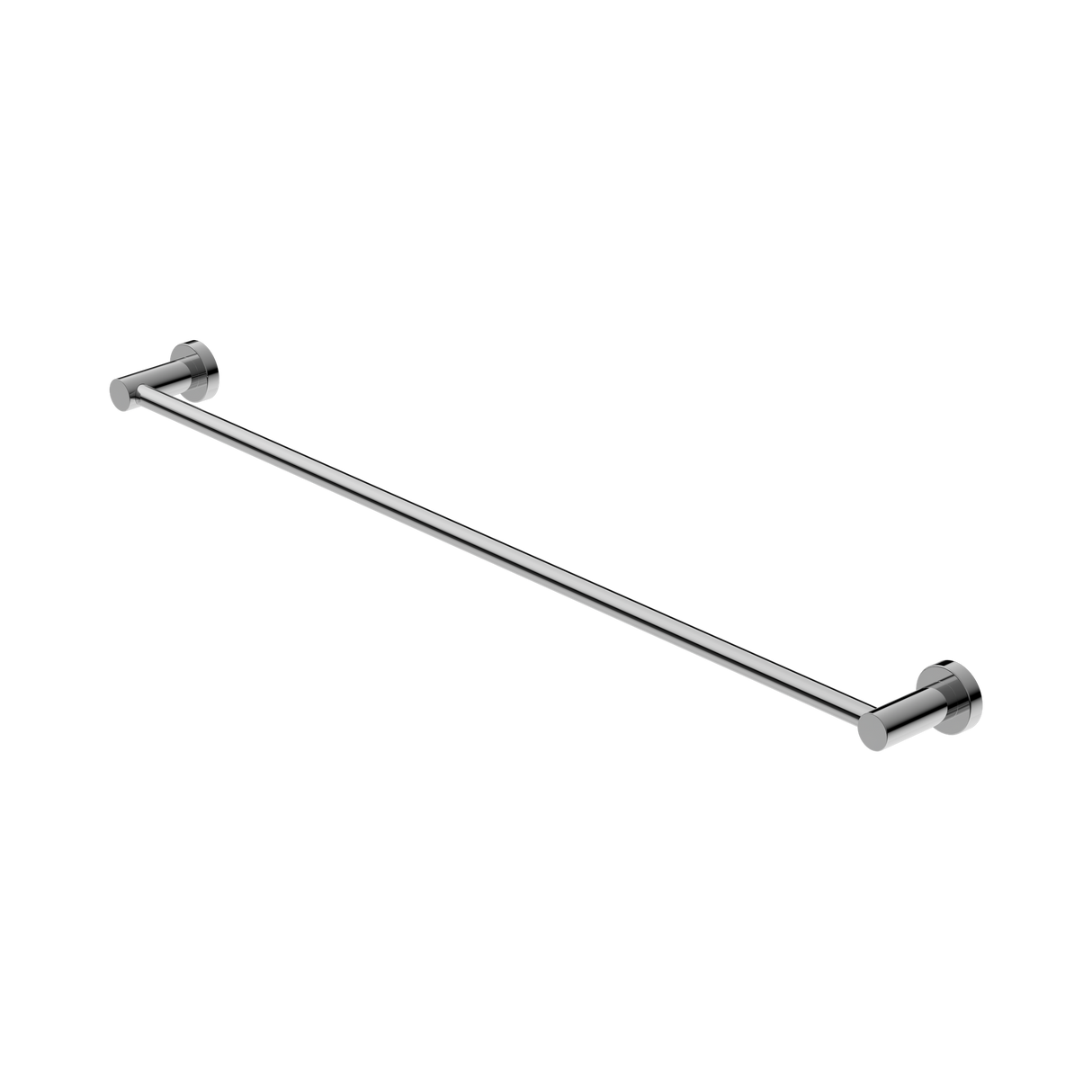 An image of Nero Tapware Mecca Single Towel Rail 800mm Chrome