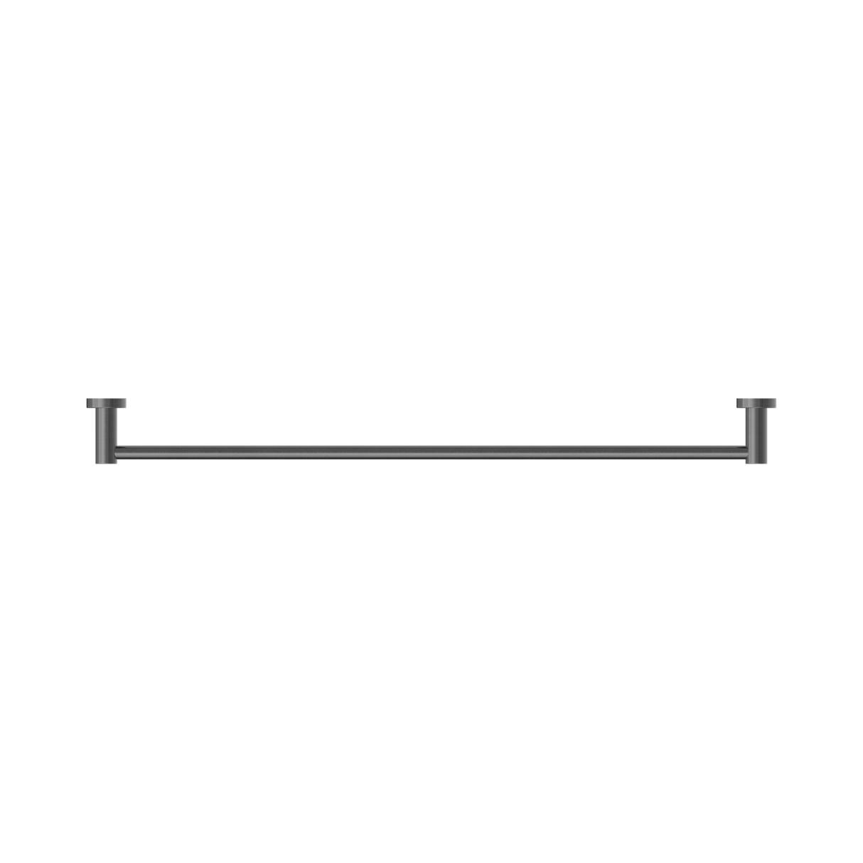 An image of Nero Tapware Mecca Single Towel Rail 800mm Gun Metal
