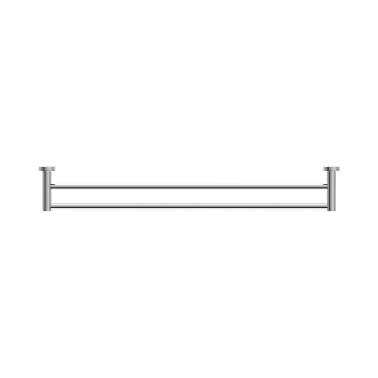 An image of Nero Tapware Mecca Double Towel Rail 800mm Chrome