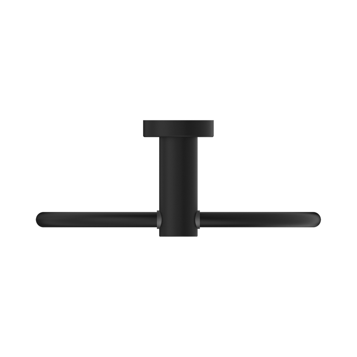 An image of Nero Tapware Mecca Hand Towel Ring Matte Black