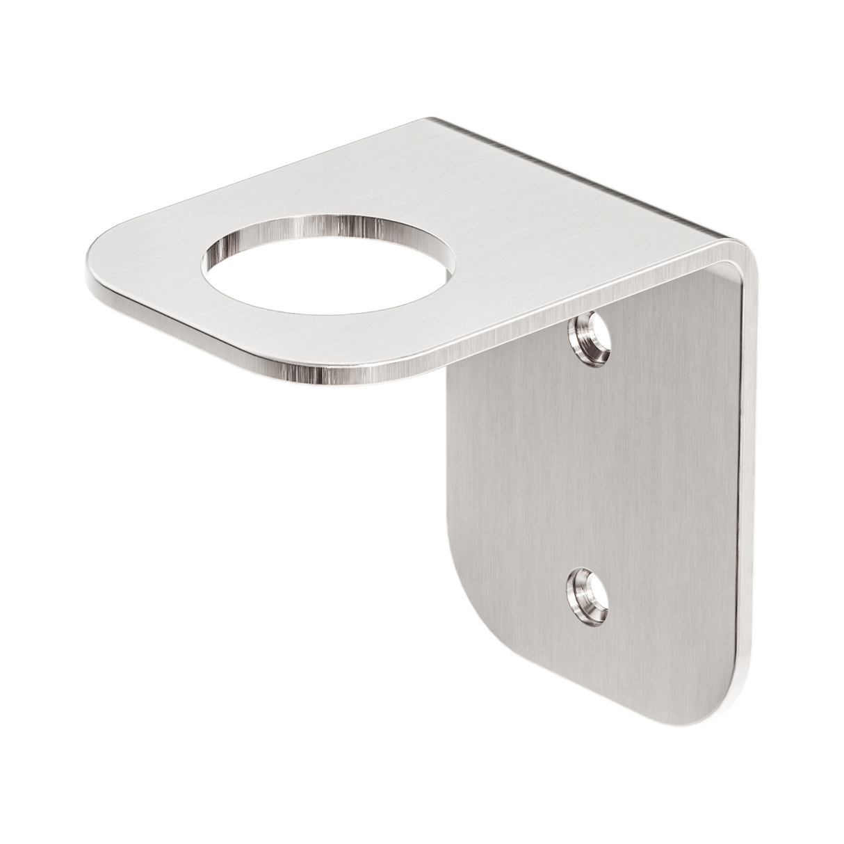 An image of Nero Tapware Mecca Soap Bottle Holder Brushed Nickel