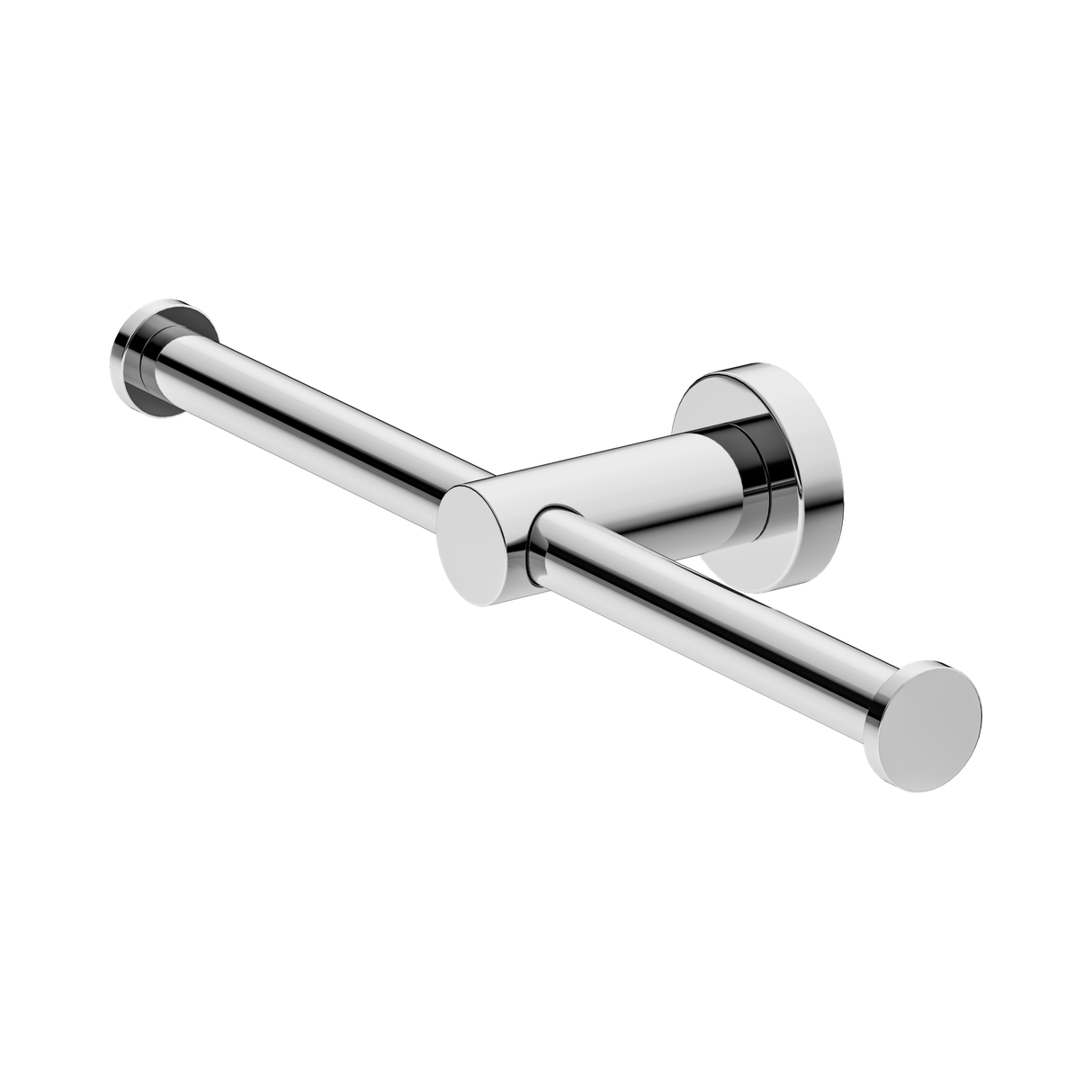 An image of Nero Tapware Mecca Double Toilet Roll Holder Chrome