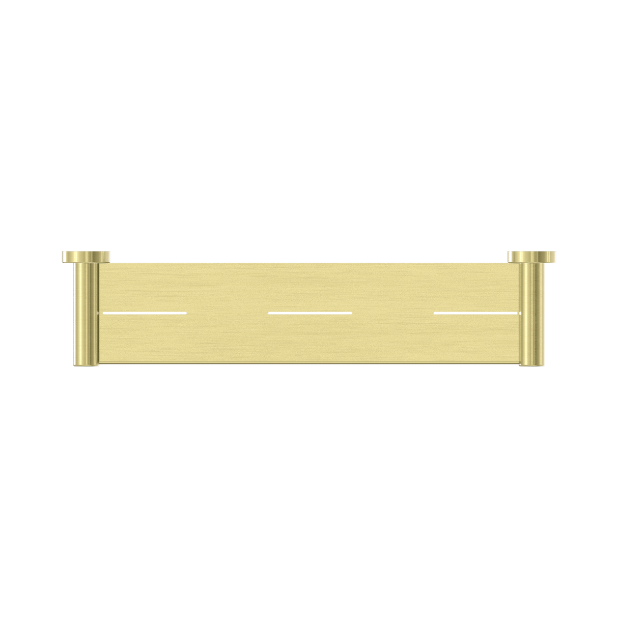 An image of Nero Tapware Mecca Metal Shower Shelf Brushed Gold