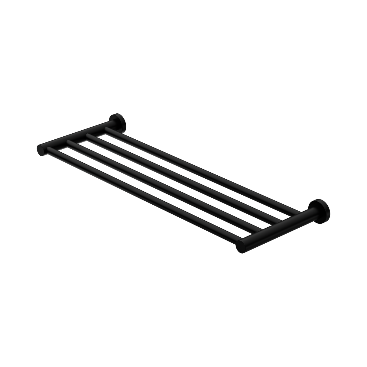 An image of Nero Tapware Mecca Towel Rack Matte Black