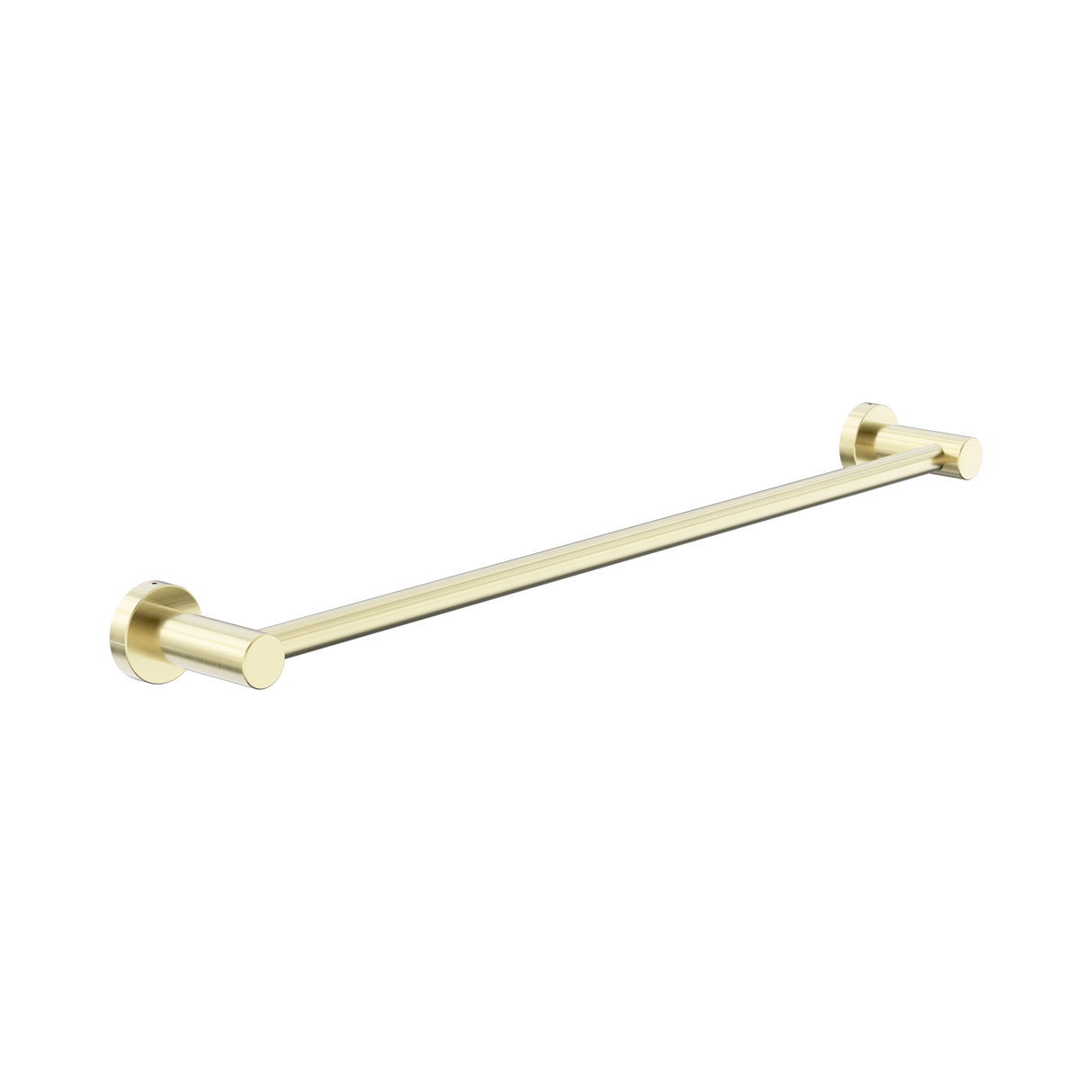 An image of Nero Tapware Dolce II Single Towel Rail 600mm Brushed Gold