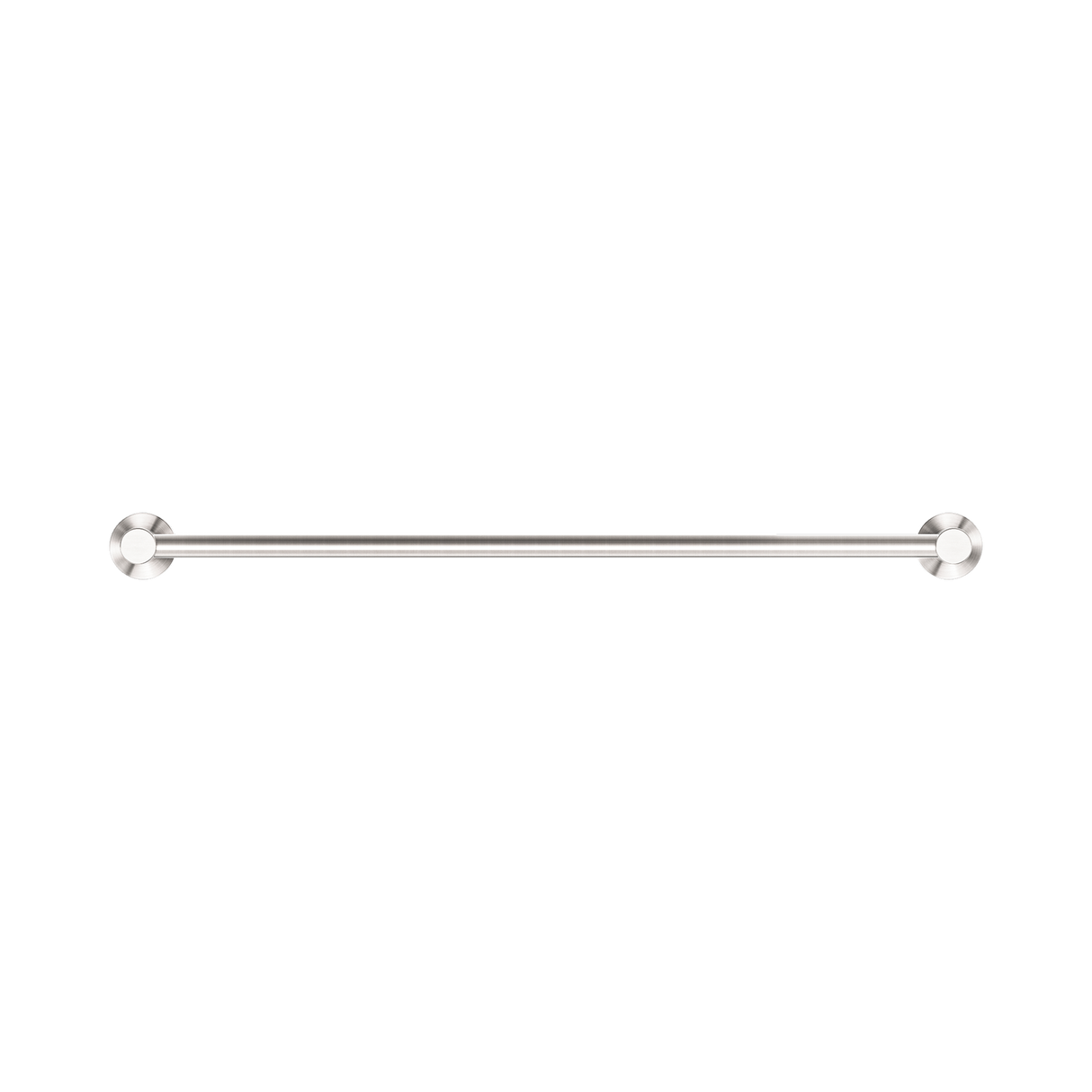 An image of Nero Tapware Classic Single Towel Rail 600mm Brushed Nickel