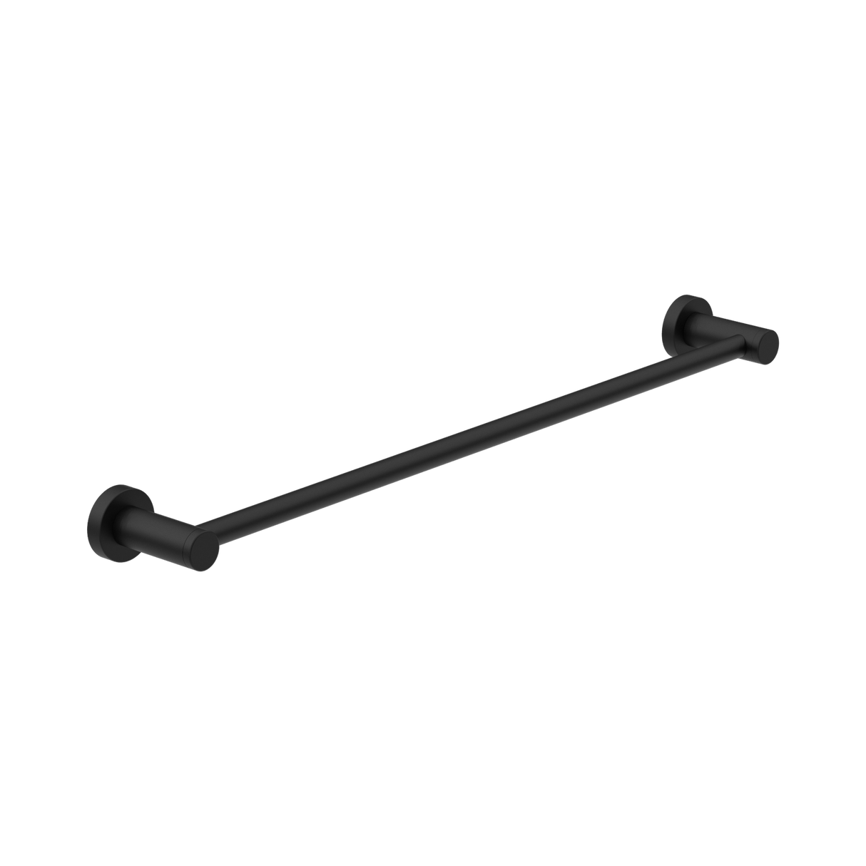 An image of Nero Tapware Classic Single Towel Rail 600mm Matte Black