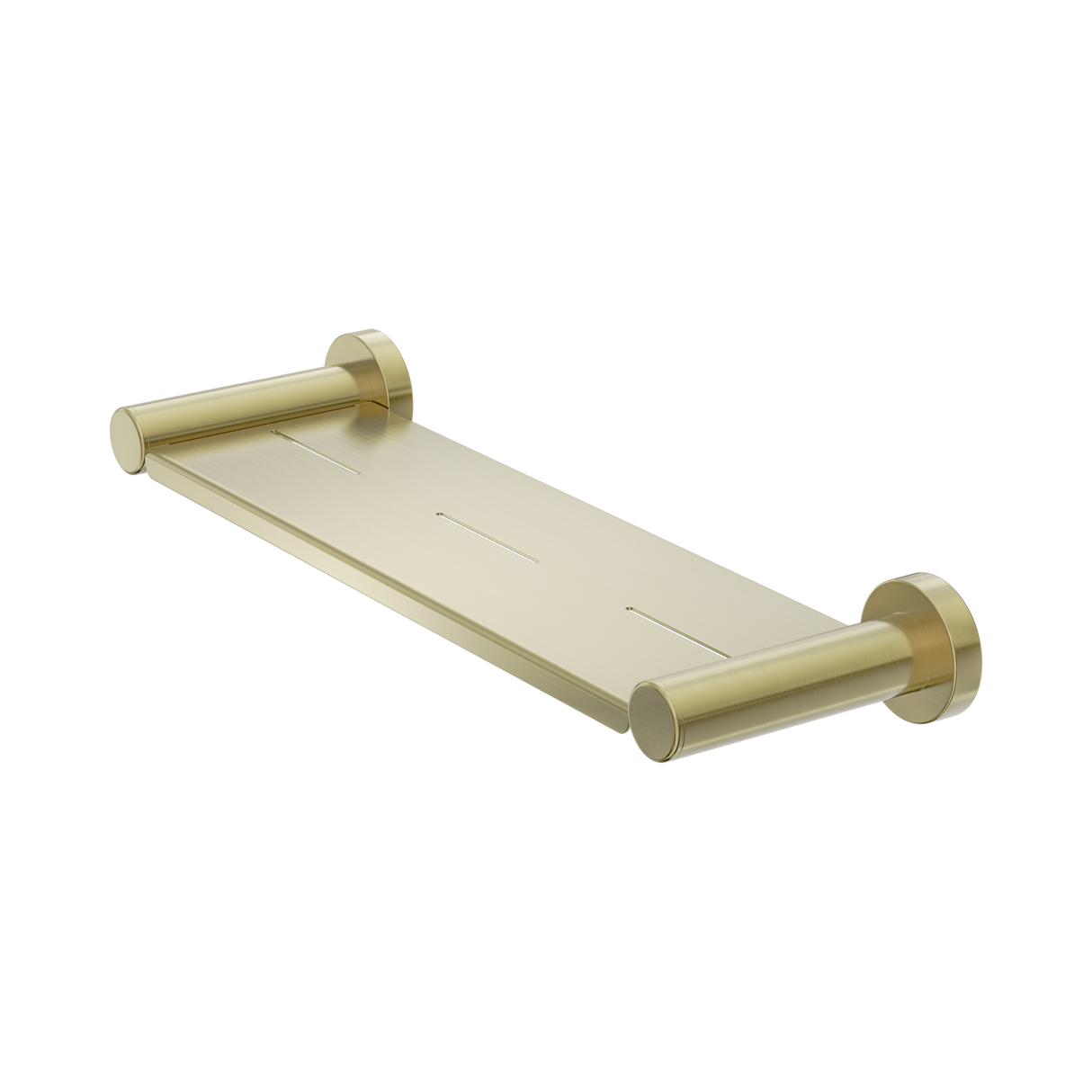 An image of Nero Tapware Dolce II Metal Shower Shelf Brushed Gold