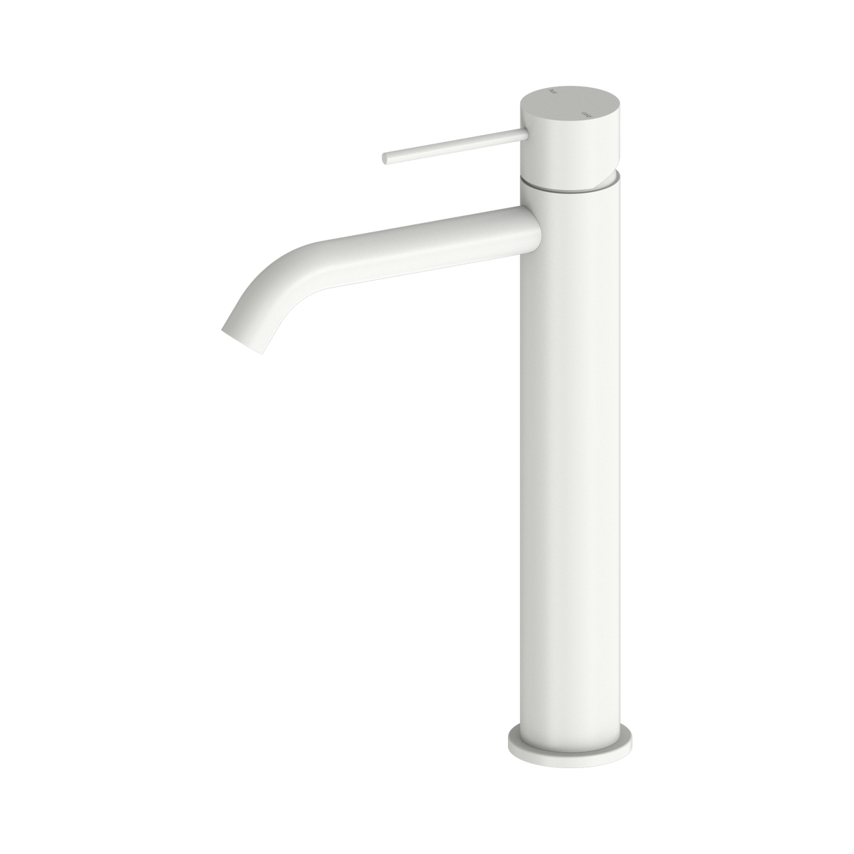 An image of Nero Tapware Mecca Tall Basin Mixer Matte White