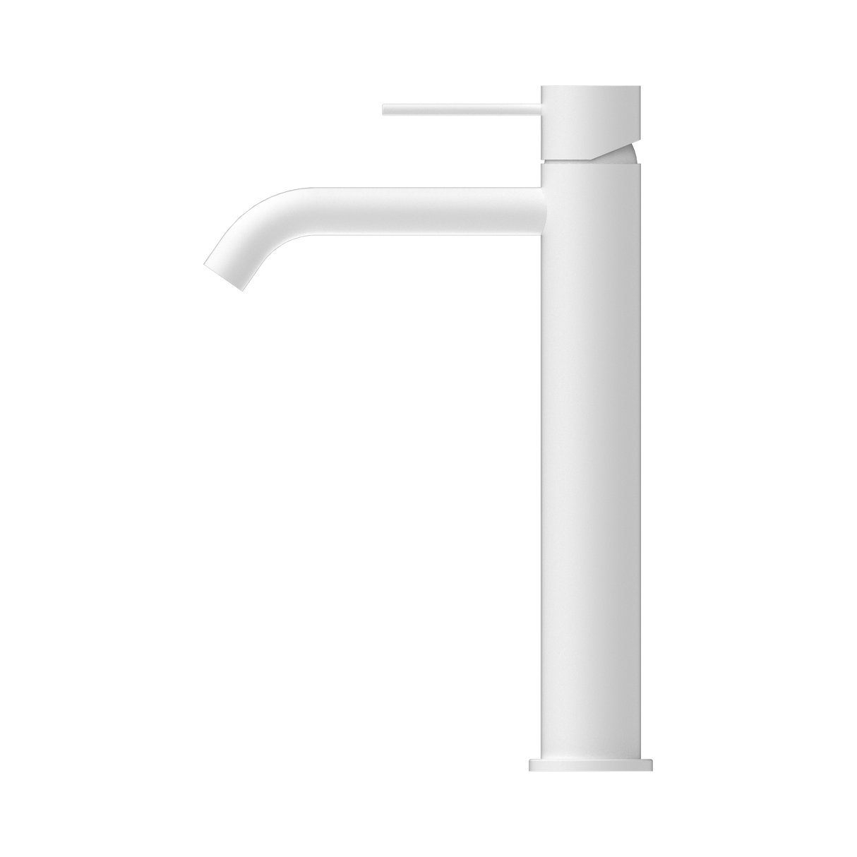 An image of Nero Tapware Mecca Tall Basin Mixer Matte White