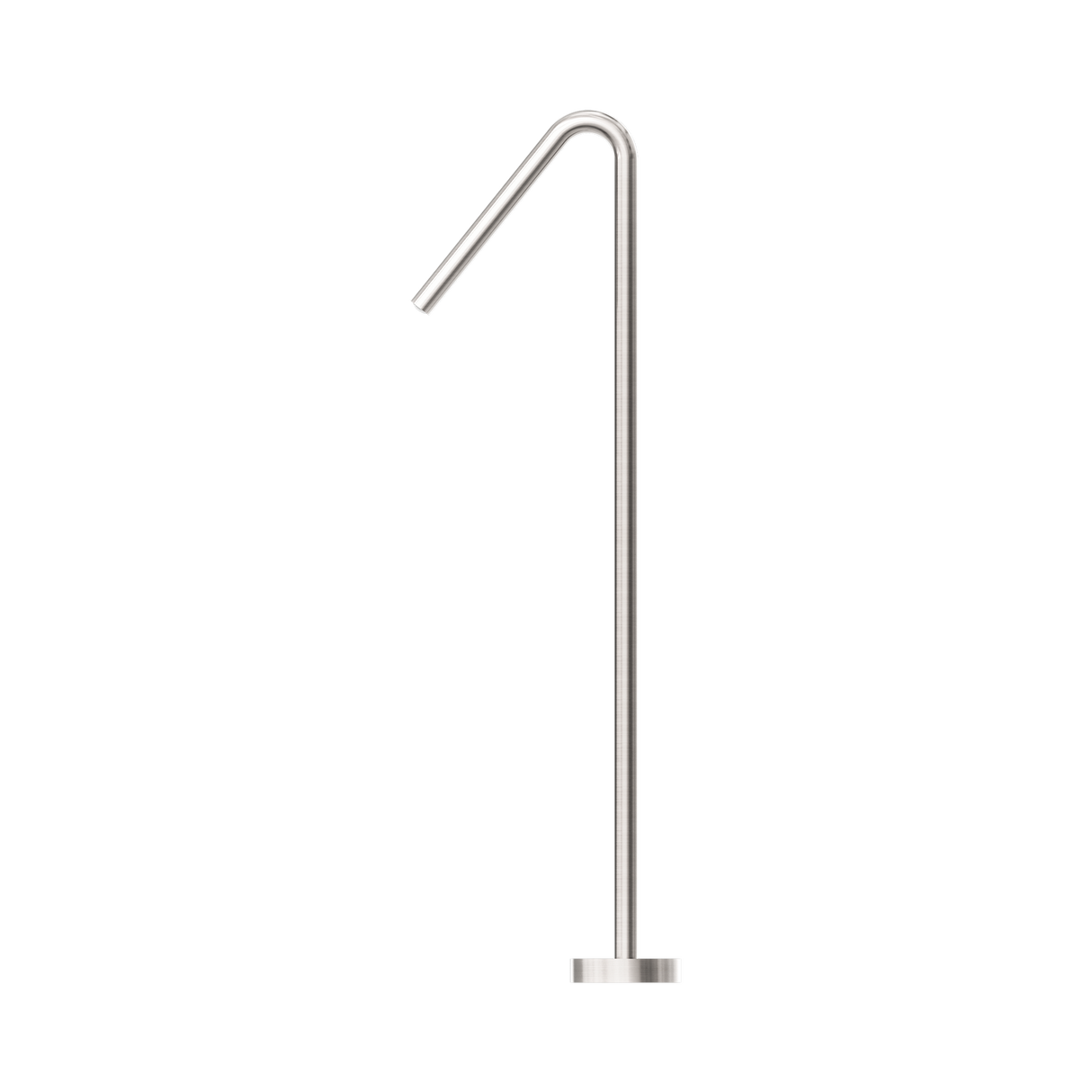 An image of Nero Tapware Mecca Freestanding Bath Spout Only Brushed Nickel