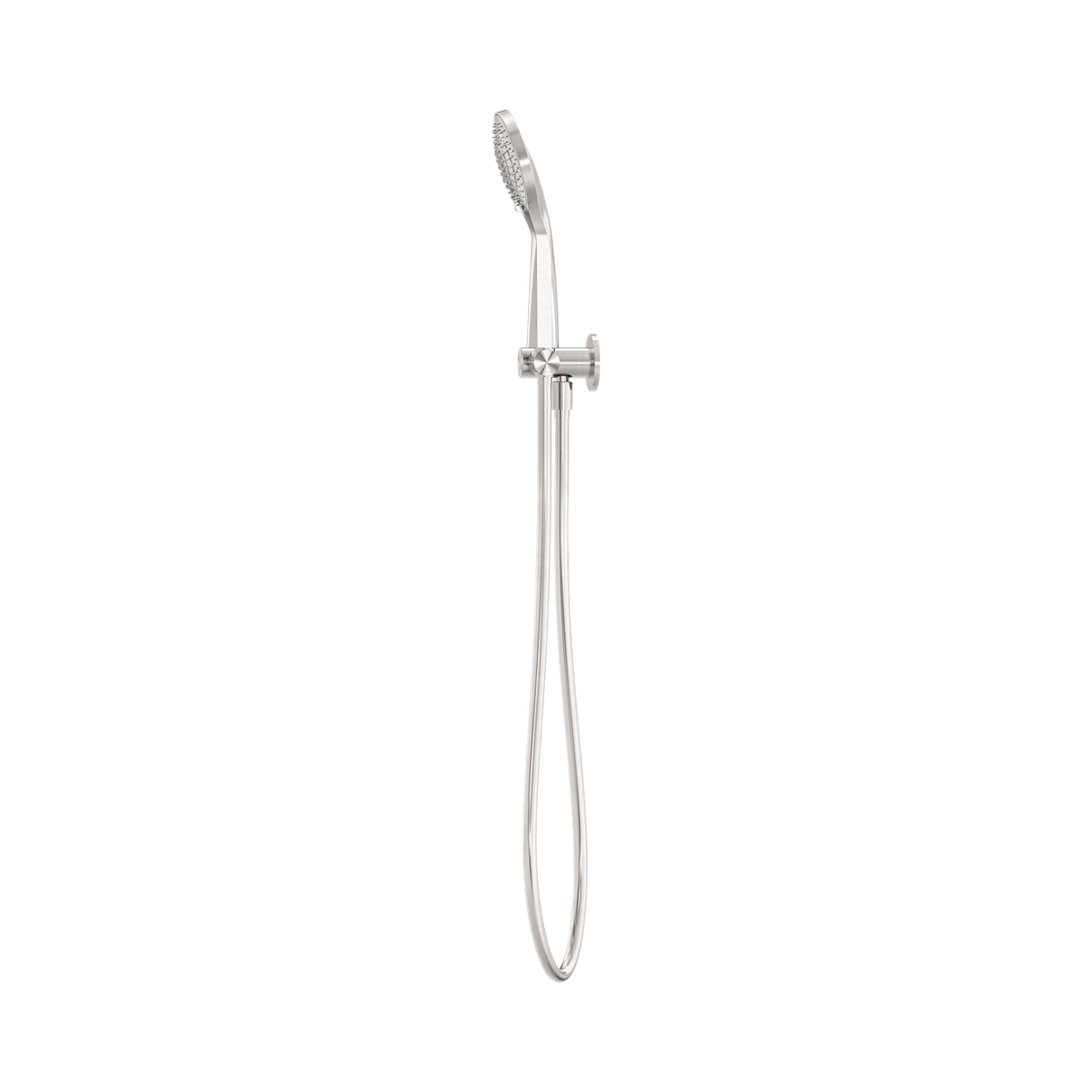 An image of Nero Tapware Mecca Shower On Bracket With Air Shower Brushed Nickel