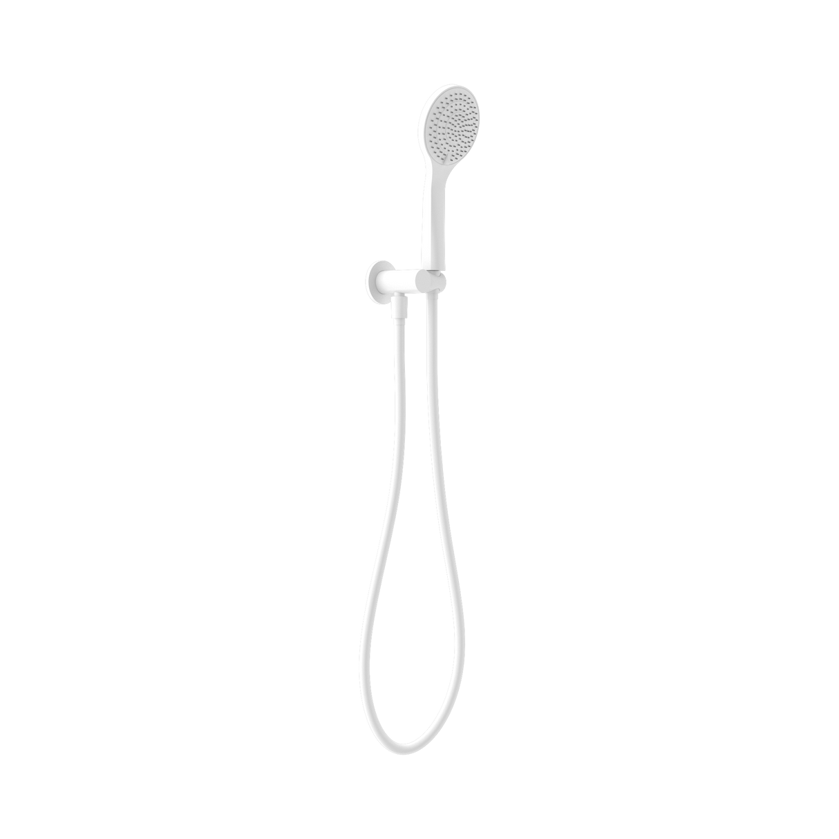 An image of Nero Tapware Mecca Shower On Bracket With Air Shower Matte White