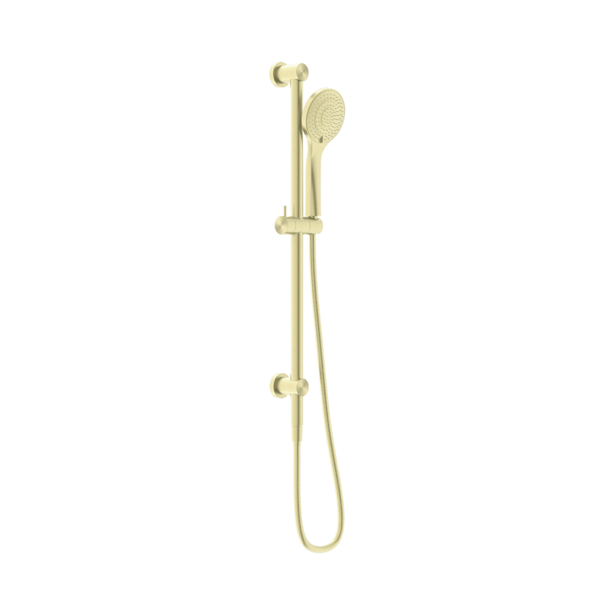 An image of Nero Tapware Mecca Shower Rail With Air Shower Brushed Gold