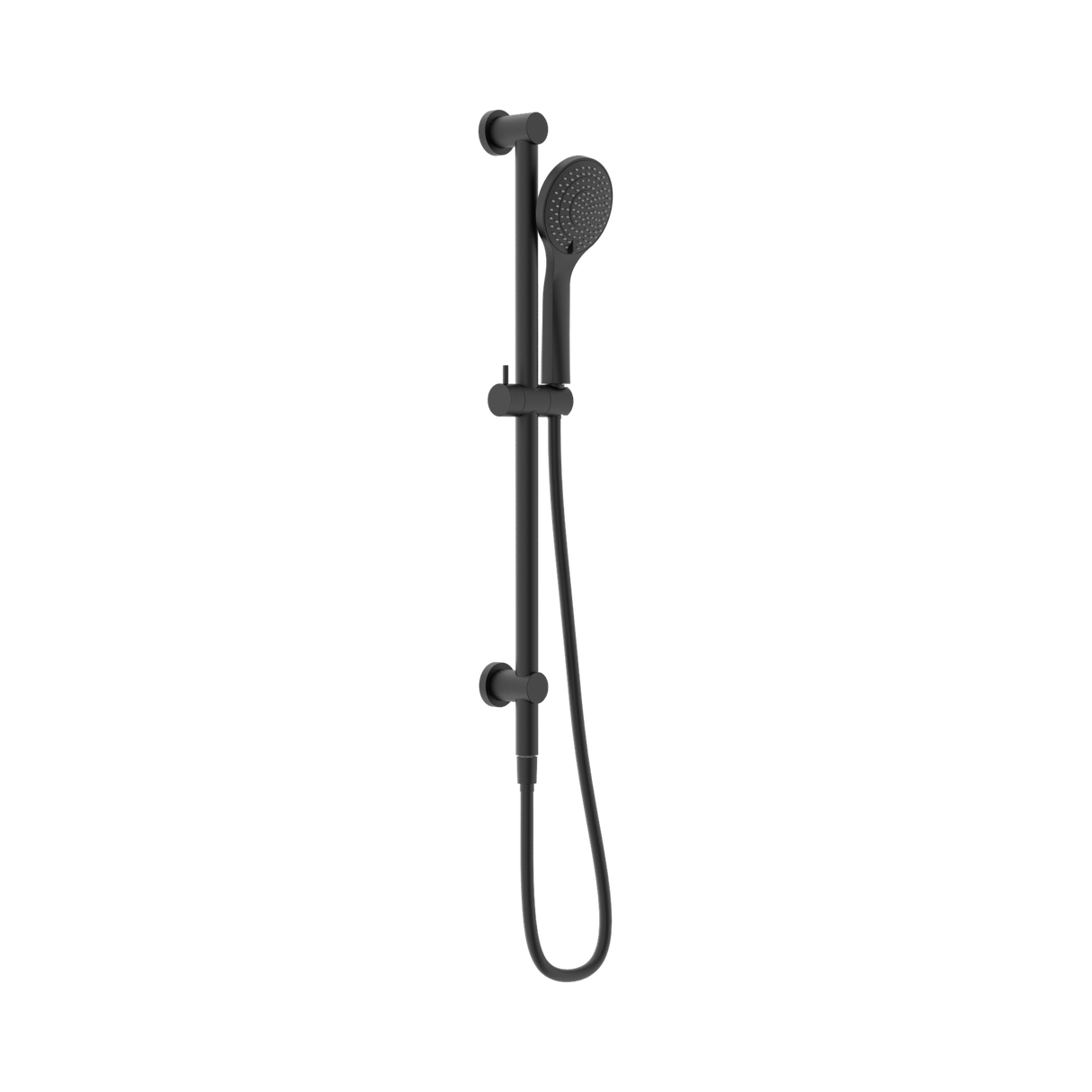 An image of Nero Tapware Mecca Shower Rail With Air Shower Matte Black