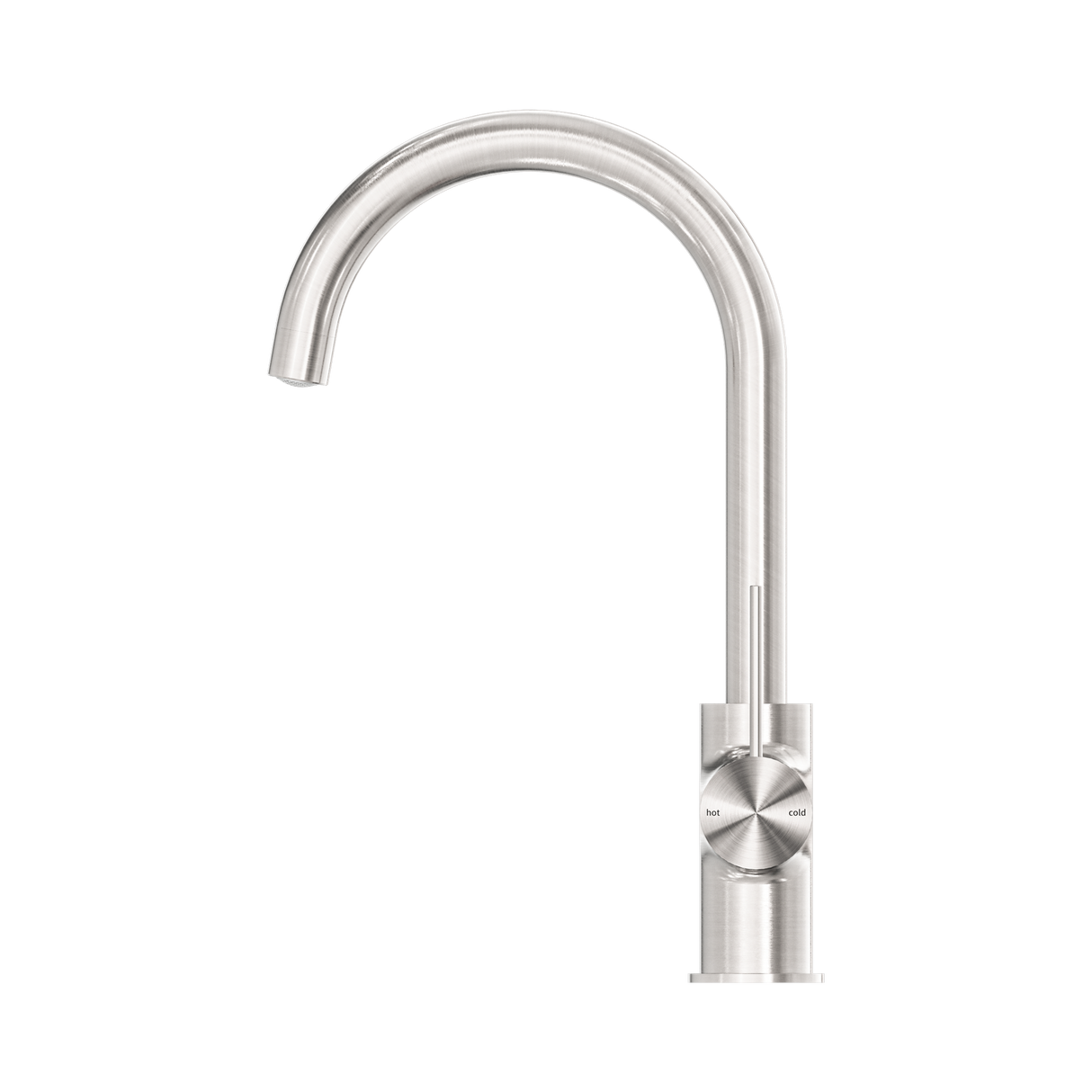 An image of Nero Tapware Mecca Kitchen Mixer Brushed Nickel