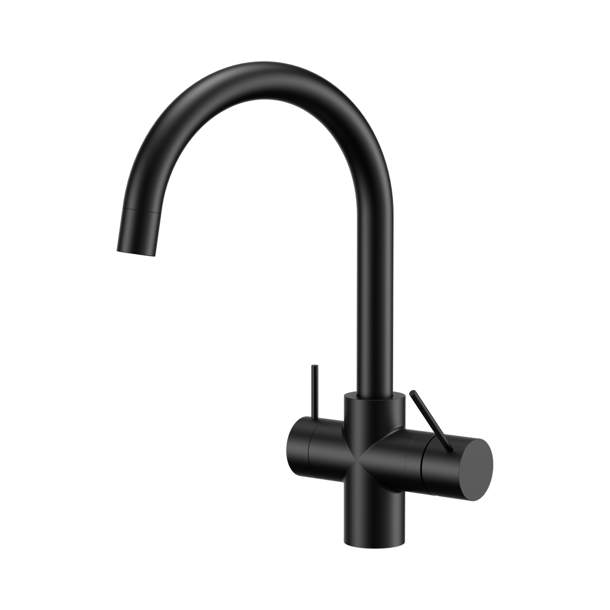 An image of Nero Tapware Mecca 3 Way Filtered Mixer Tap Matte Black
