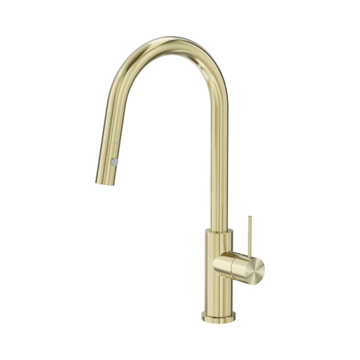 An image of Nero Tapware Mecca Pull Out Sink Mixer With Vegie Spray Function Brushed Gold