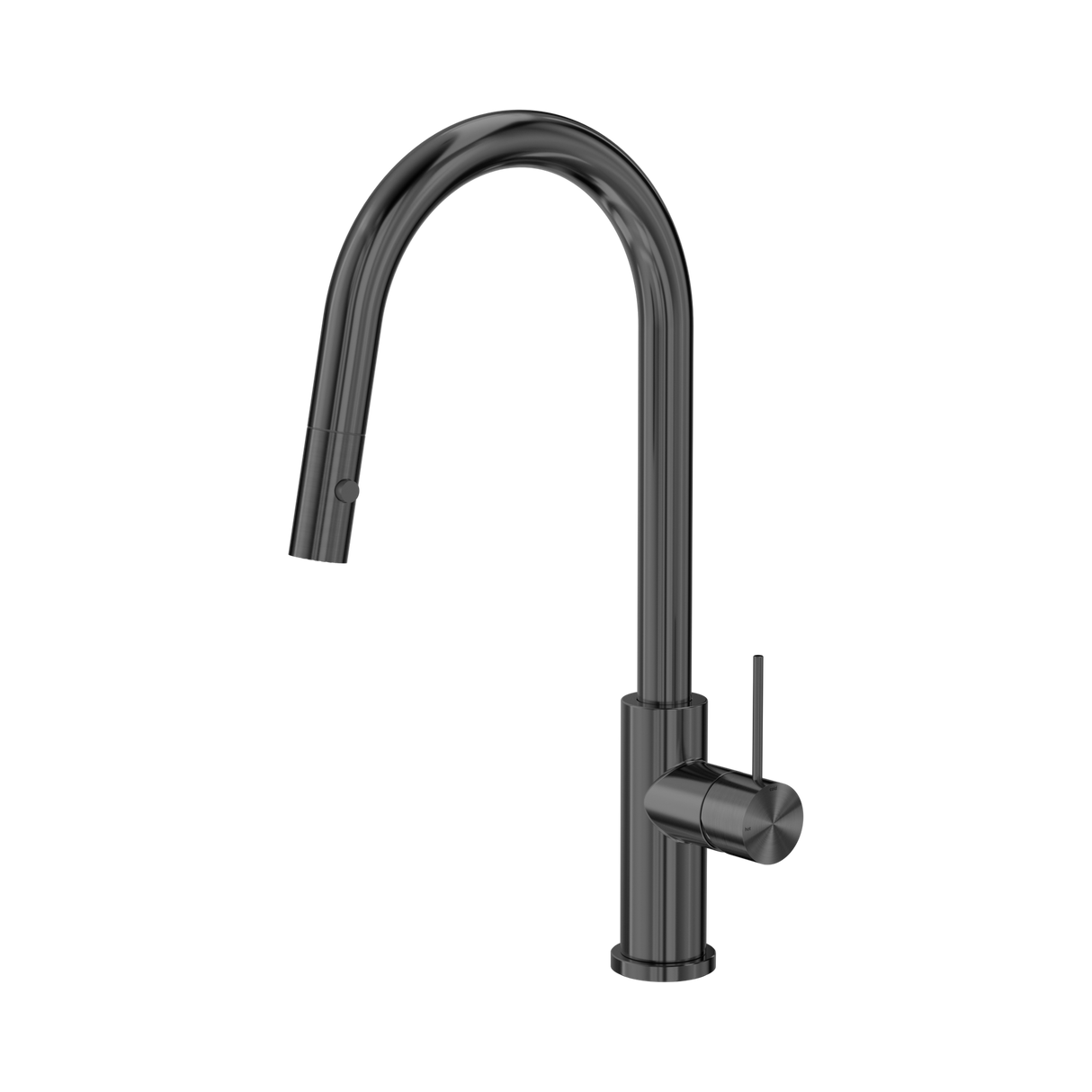 An image of Nero Tapware Mecca Pull Out Sink Mixer With Vegie Spray Function Gun Metal
