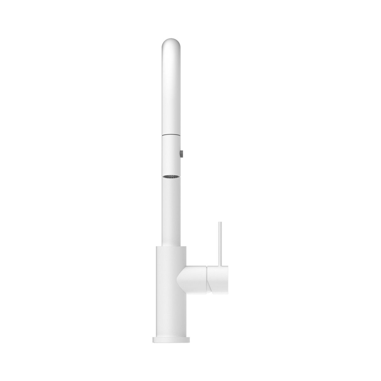 An image of Nero Tapware Mecca Pull Out Sink Mixer With Vegie Spray Function Matte White