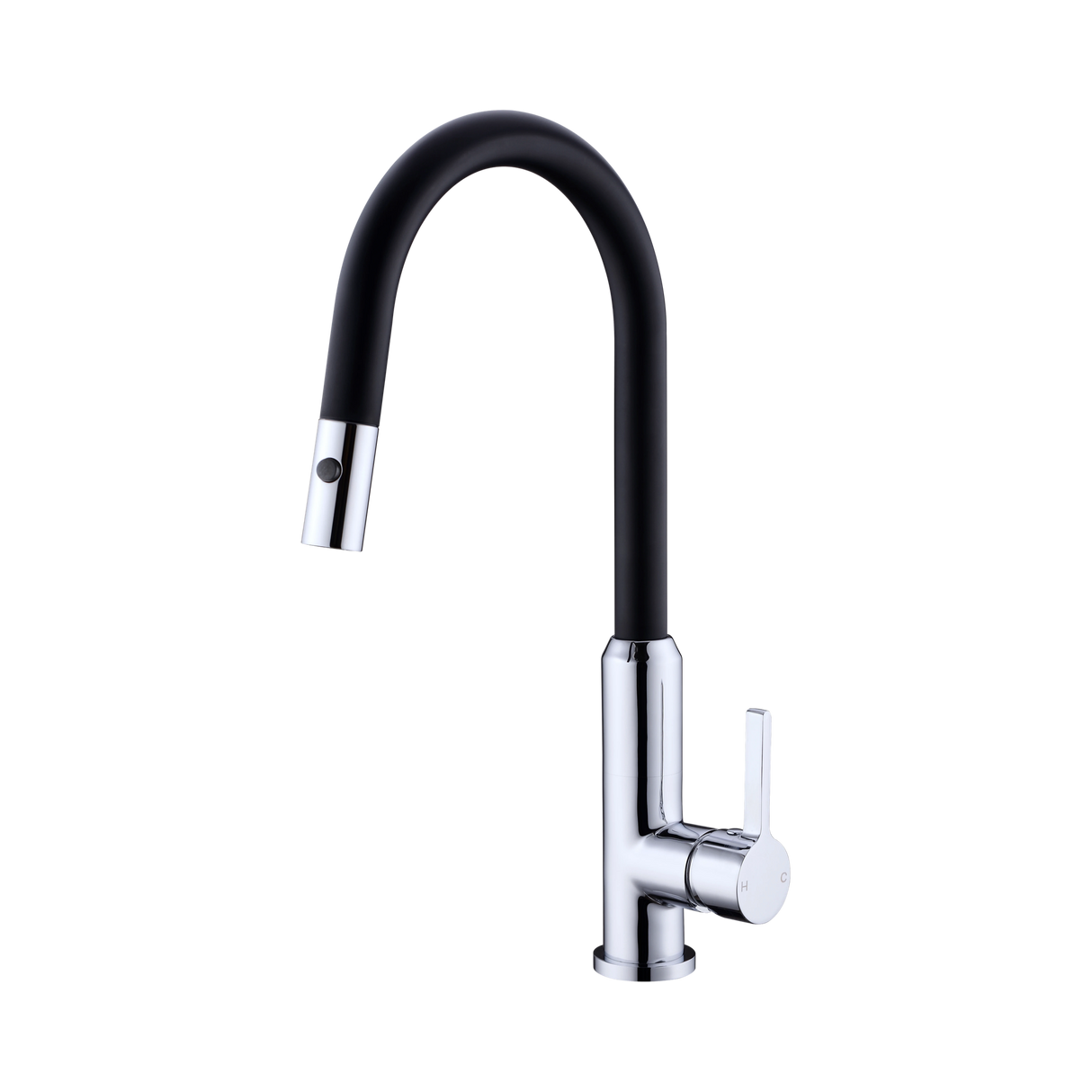 An image of Nero Tapware Pearl Pull Out Sink Mixer With Vegie Spray Function Matte Black