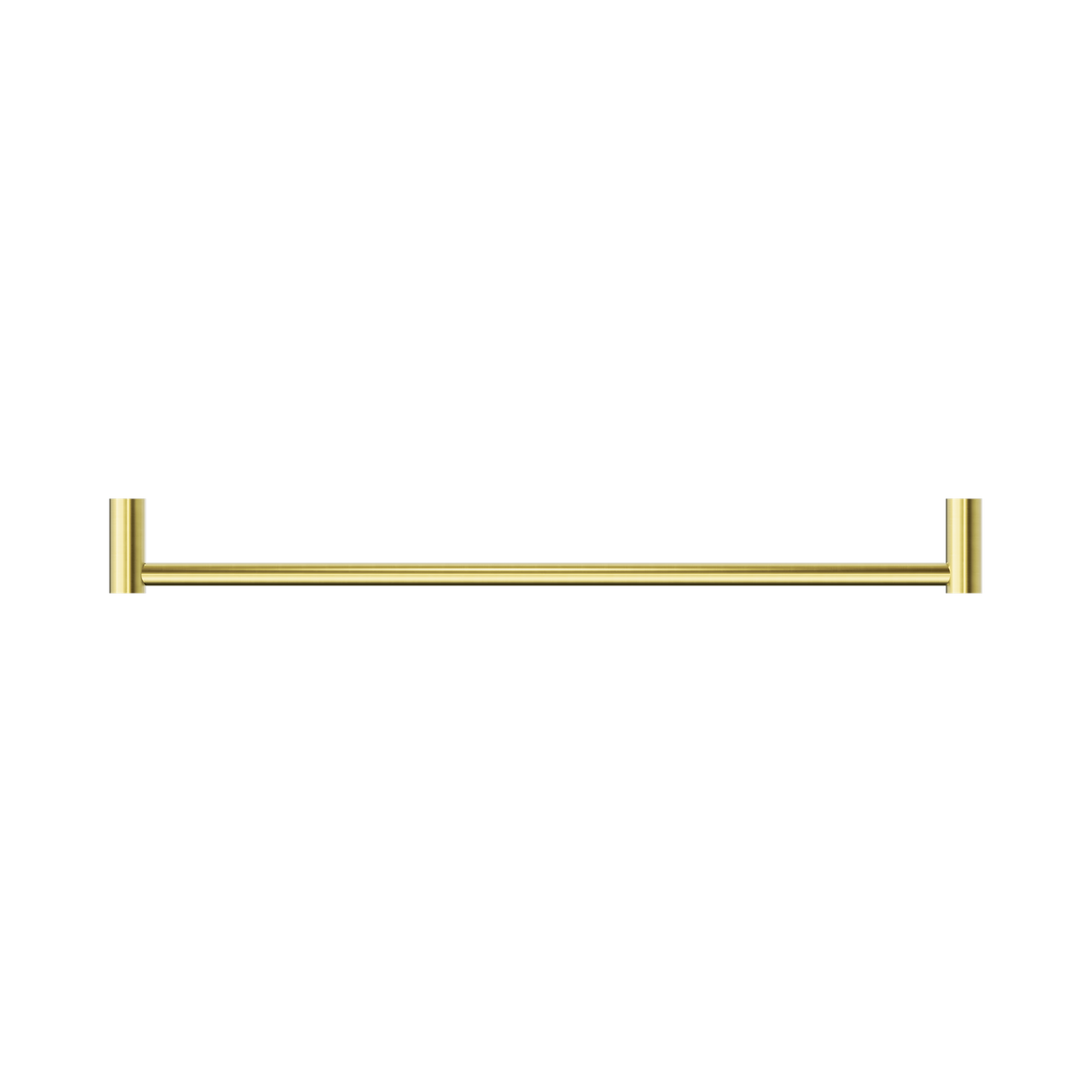 An image of Nero Tapware New Mecca Single Towel Rail 600mm Brushed Gold