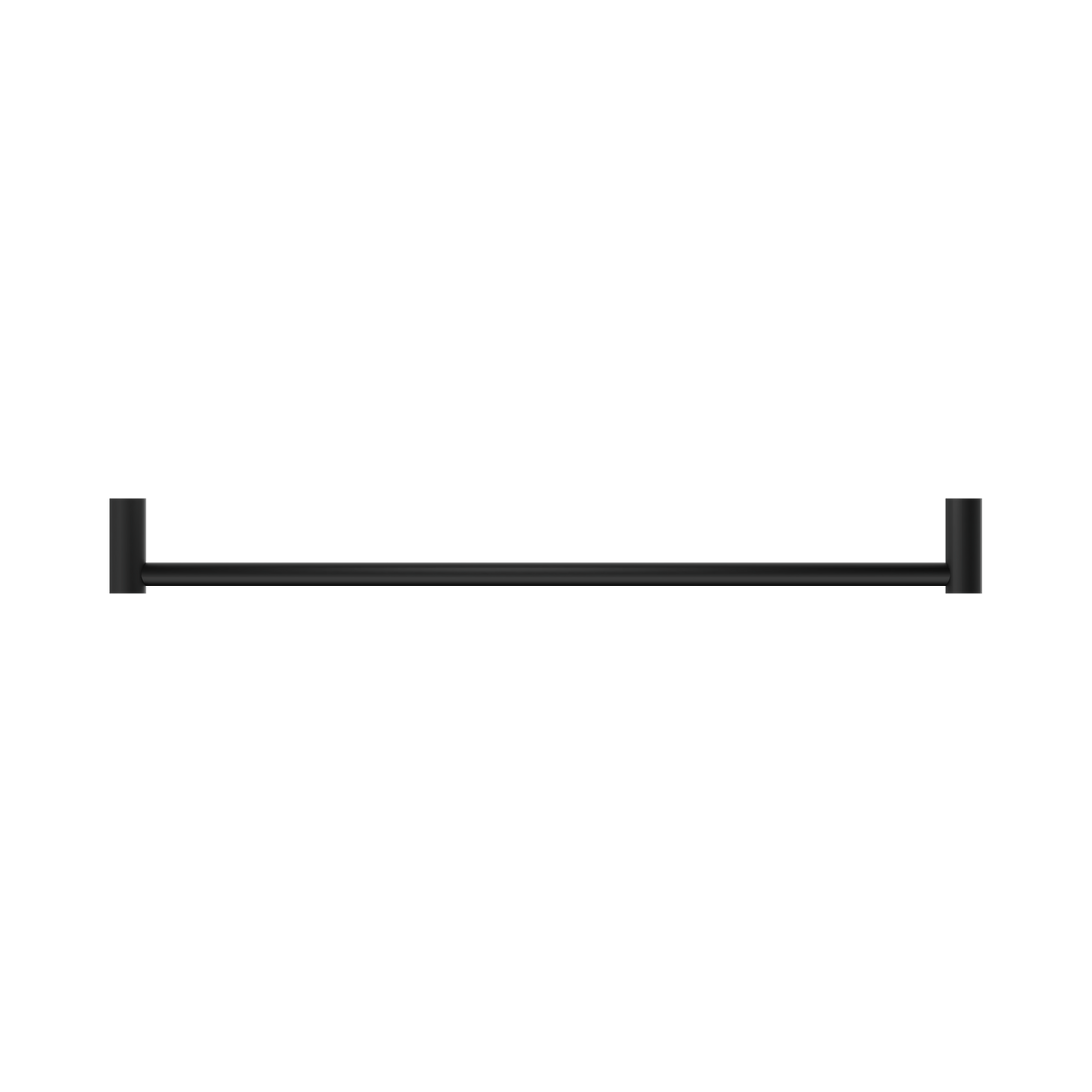 An image of Nero Tapware New Mecca Single Towel Rail 600mm Matte Black