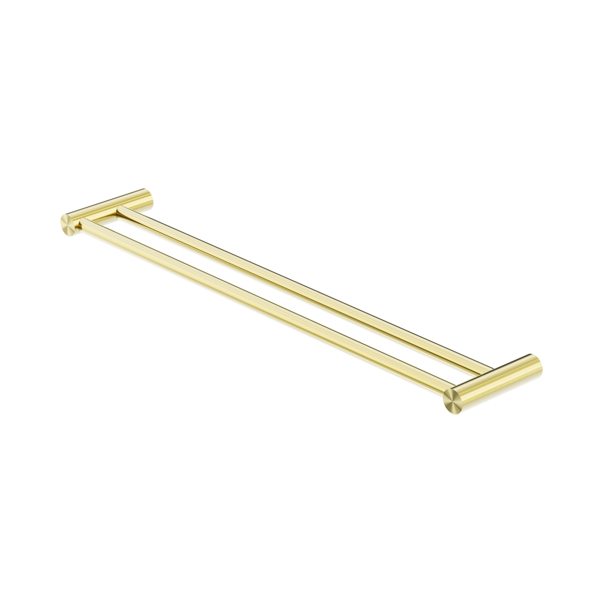 An image of Nero Tapware New Mecca Double Towel Rail 600mm Brushed Gold