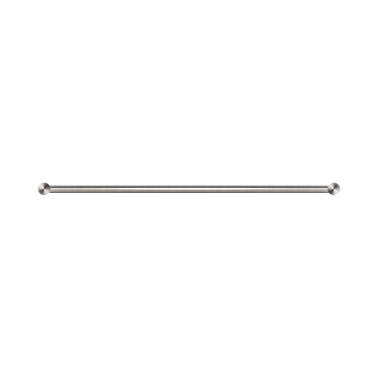 An image of Nero Tapware New Mecca Double Towel Rail 600mm Brushed Nickel