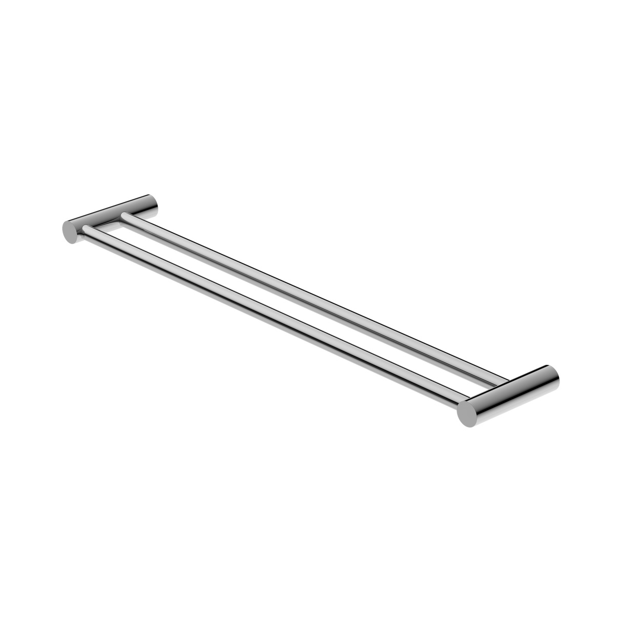 An image of Nero Tapware New Mecca Double Towel Rail 600mm Chrome