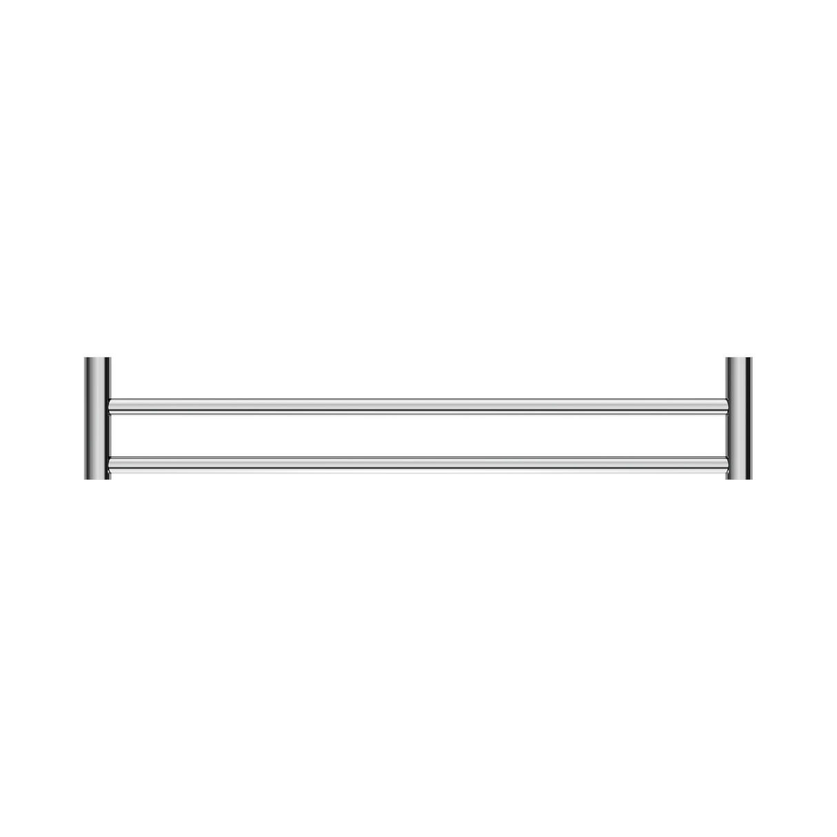 An image of Nero Tapware New Mecca Double Towel Rail 600mm Chrome