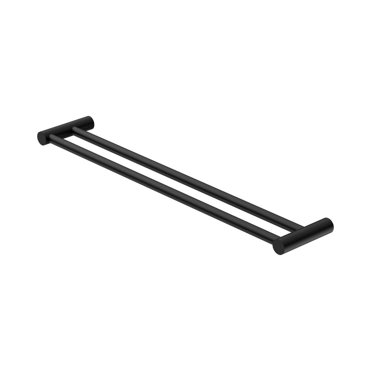An image of Nero Tapware New Mecca Double Towel Rail 600mm Matte Black