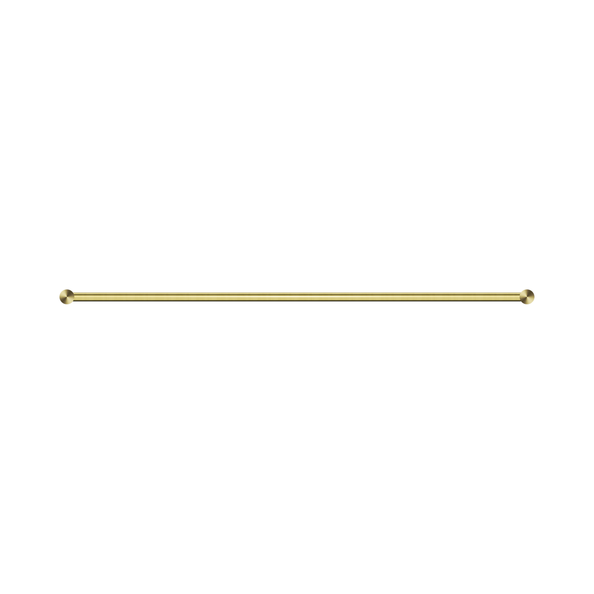 An image of Nero Tapware New Mecca Single Towel Rail 800mm Brushed Gold
