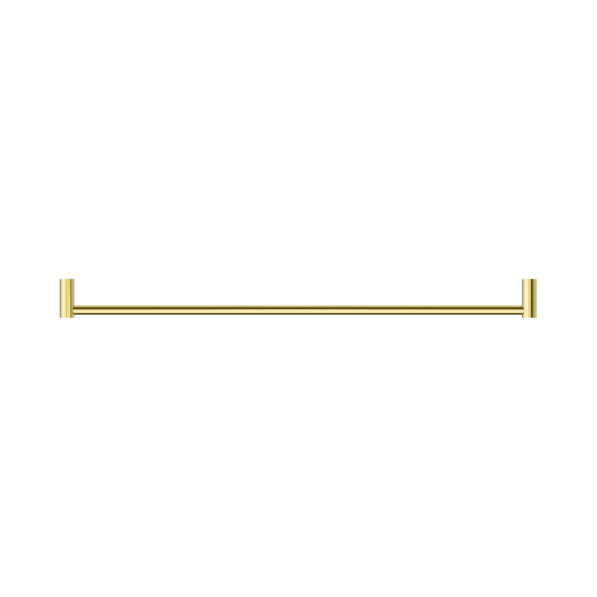 An image of Nero Tapware New Mecca Single Towel Rail 800mm Brushed Gold
