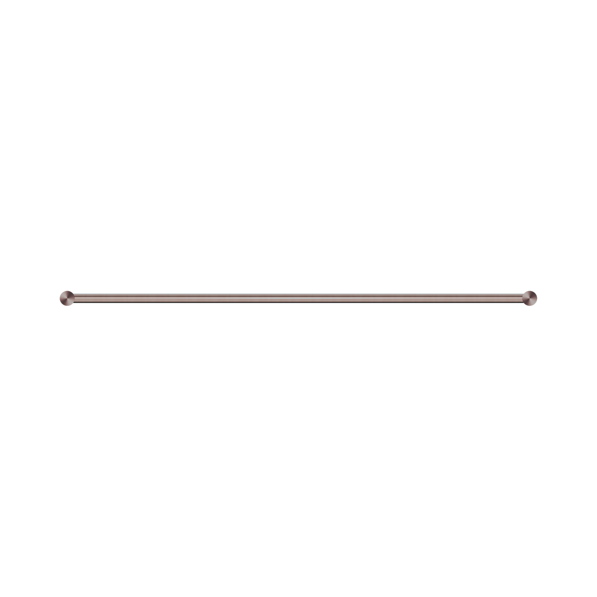 An image of Nero Tapware New Mecca Single Towel Rail 800mm Brushed Bronze