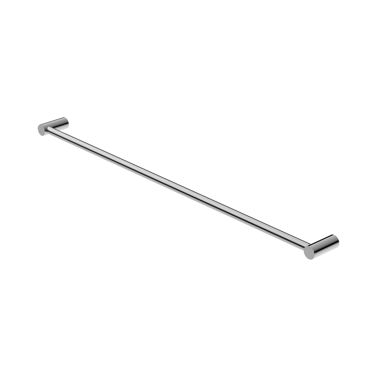 An image of Nero Tapware New Mecca Single Towel Rail 800mm Chrome