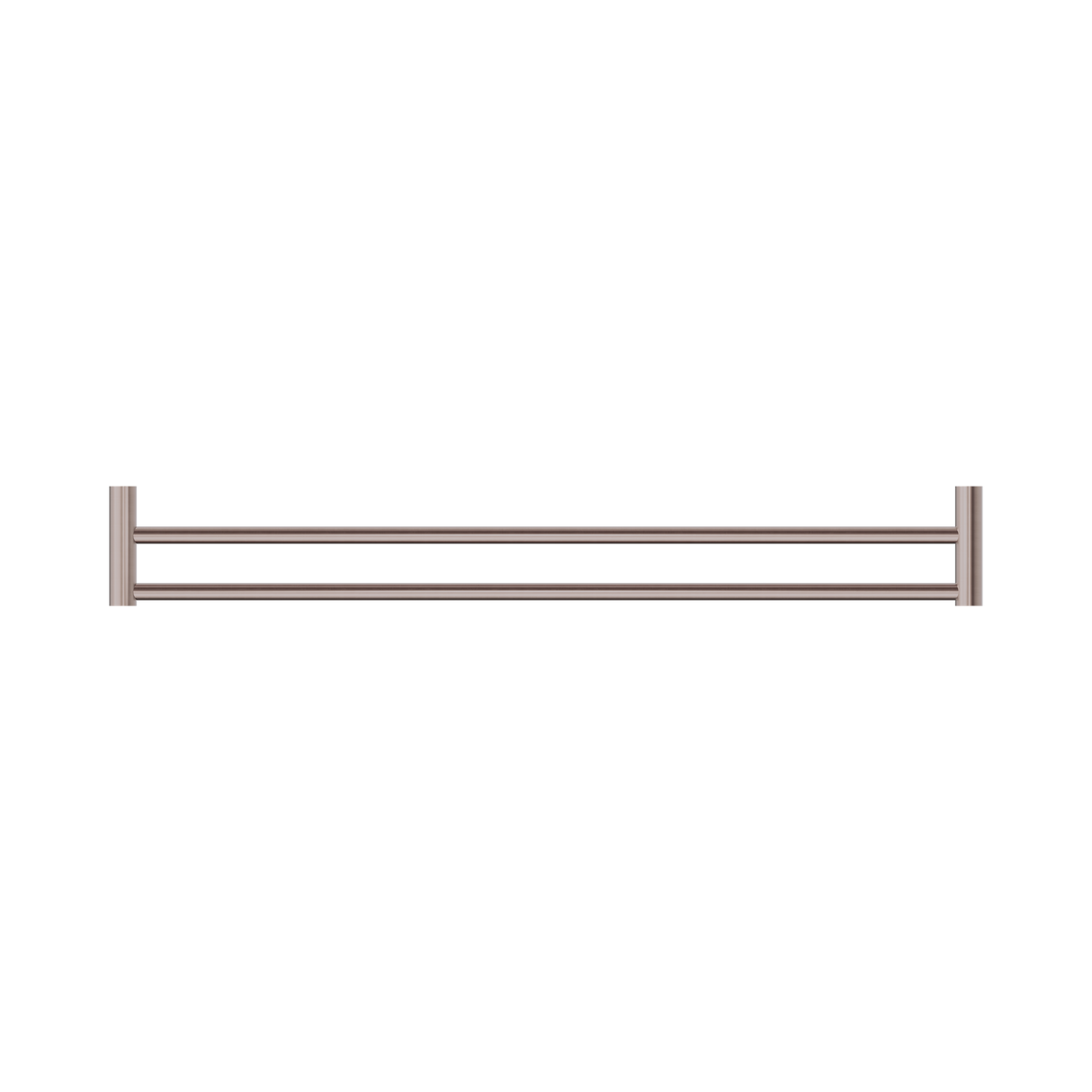 An image of Nero Tapware New Mecca Double Towel Rail 800mm Brushed Bronze