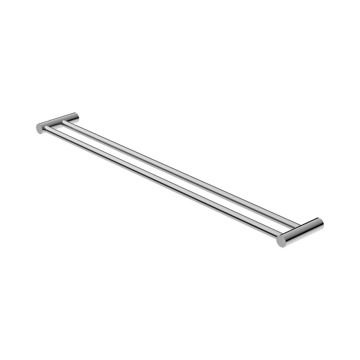 An image of Nero Tapware New Mecca Double Towel Rail 800mm Chrome