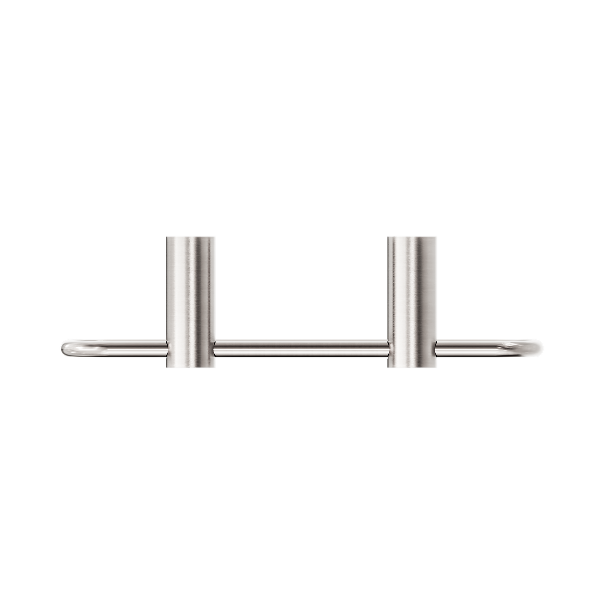 An image of Nero Tapware New Mecca Towel Ring Brushed Nickel