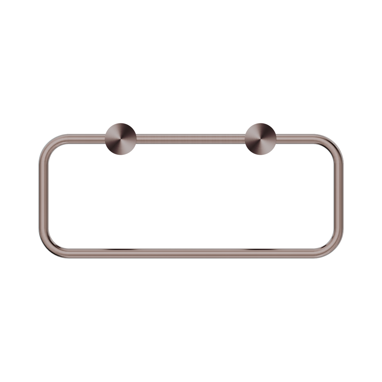 An image of Nero Tapware New Mecca Towel Ring Brushed Bronze