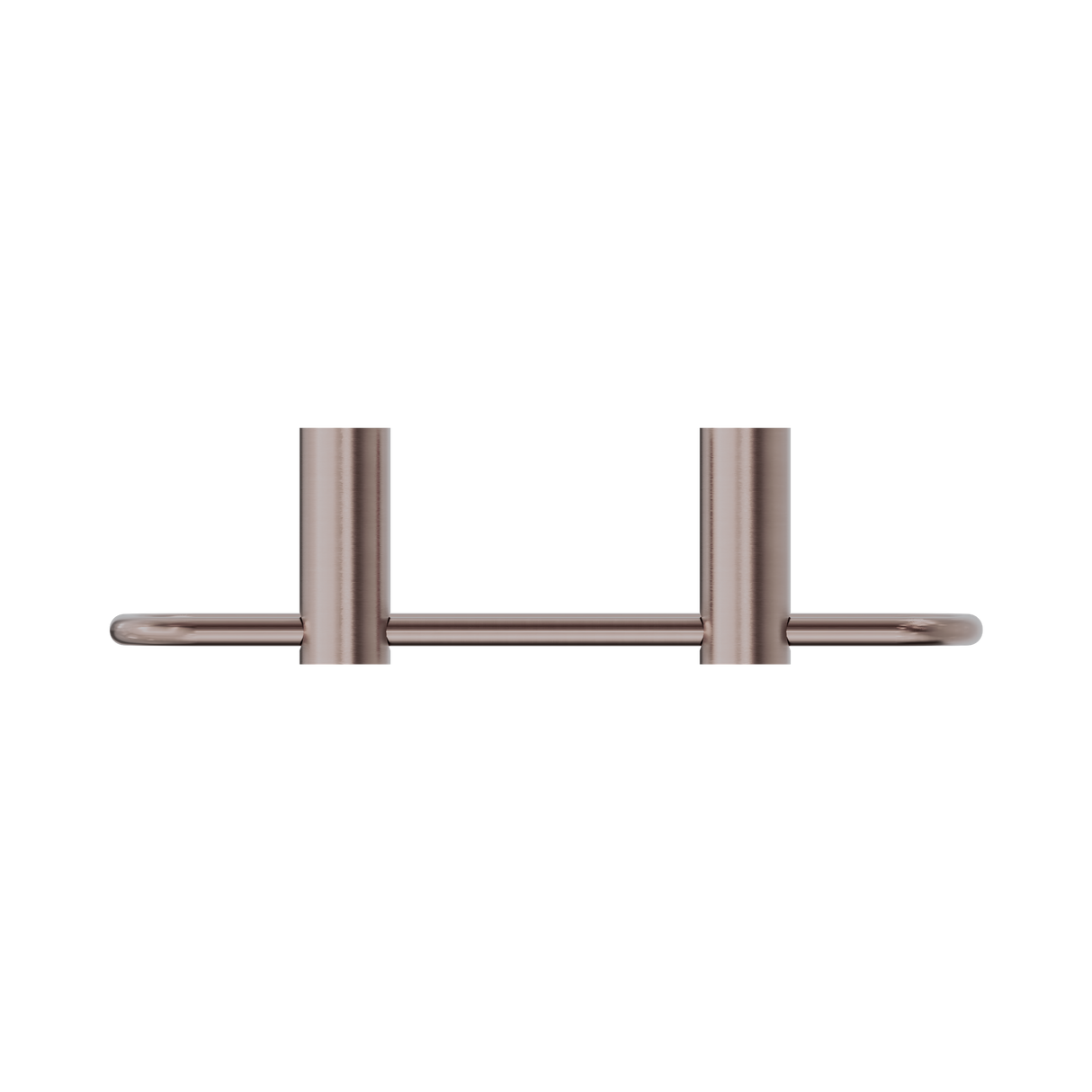An image of Nero Tapware New Mecca Towel Ring Brushed Bronze