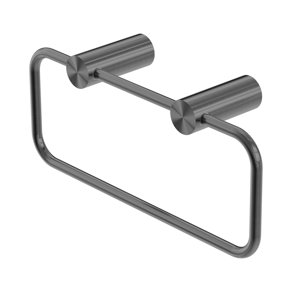 An image of Nero Tapware New Mecca Towel Ring Gun Metal